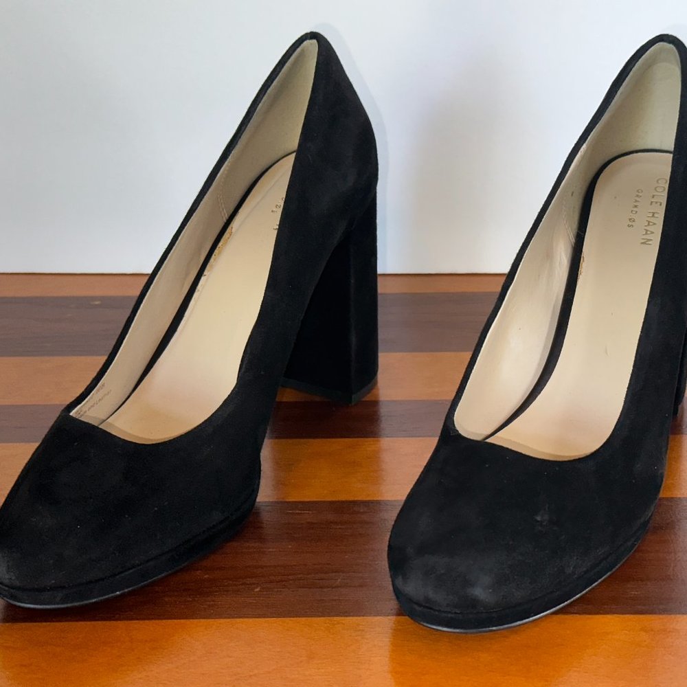 Cole Haan Grand.Os Suede Bock Heels